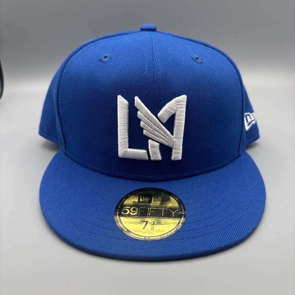 LAFC New Era 59FIFTY Fitted Hat 7 3/8 Blue Street Icon Los Angeles FC MLS